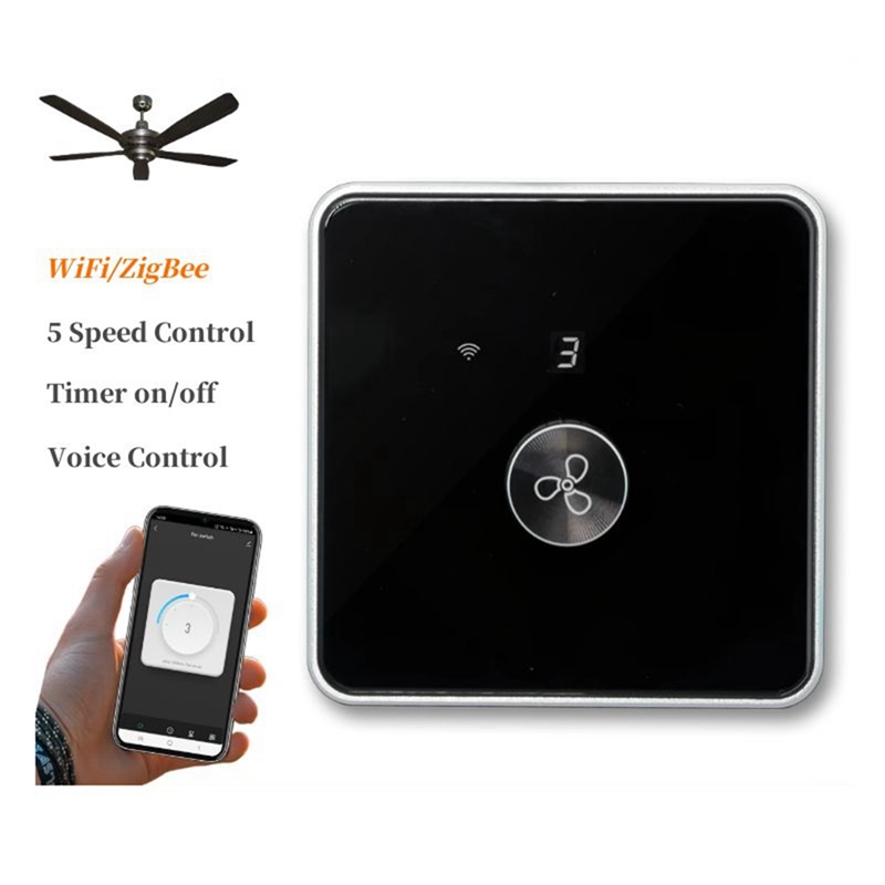 Smart Wifi Fan Switch 5 Speed  - Tuya Smart recension och pris
