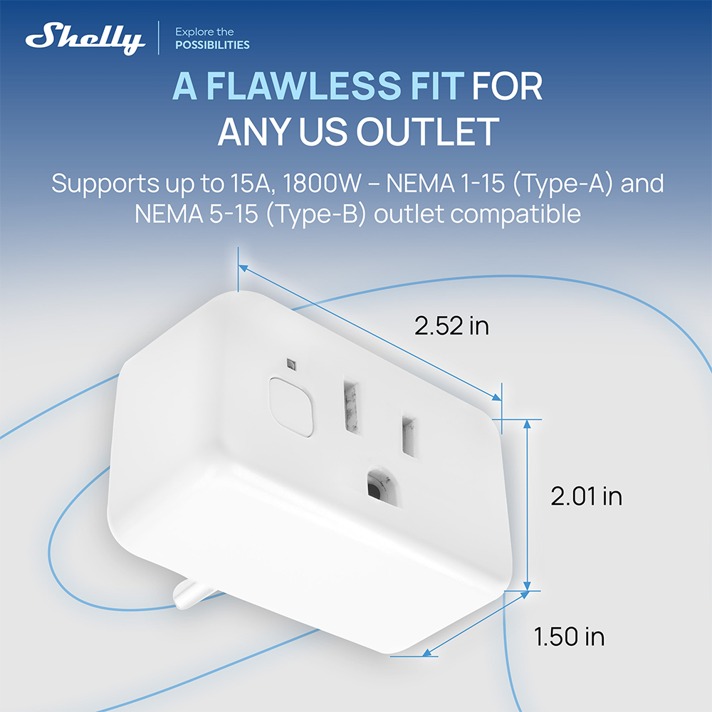 Shelly Plug US Gen4 Zigbee Cer - Shelly Plug recension och pris