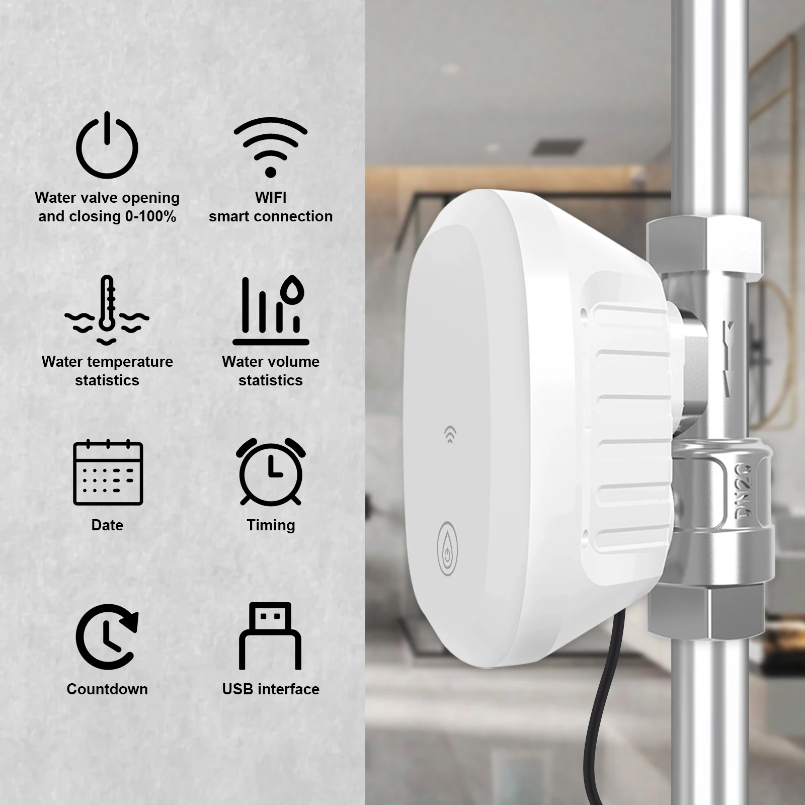 Water Valve WiFi Smart Control - Home Assistant Tuya recension och pris