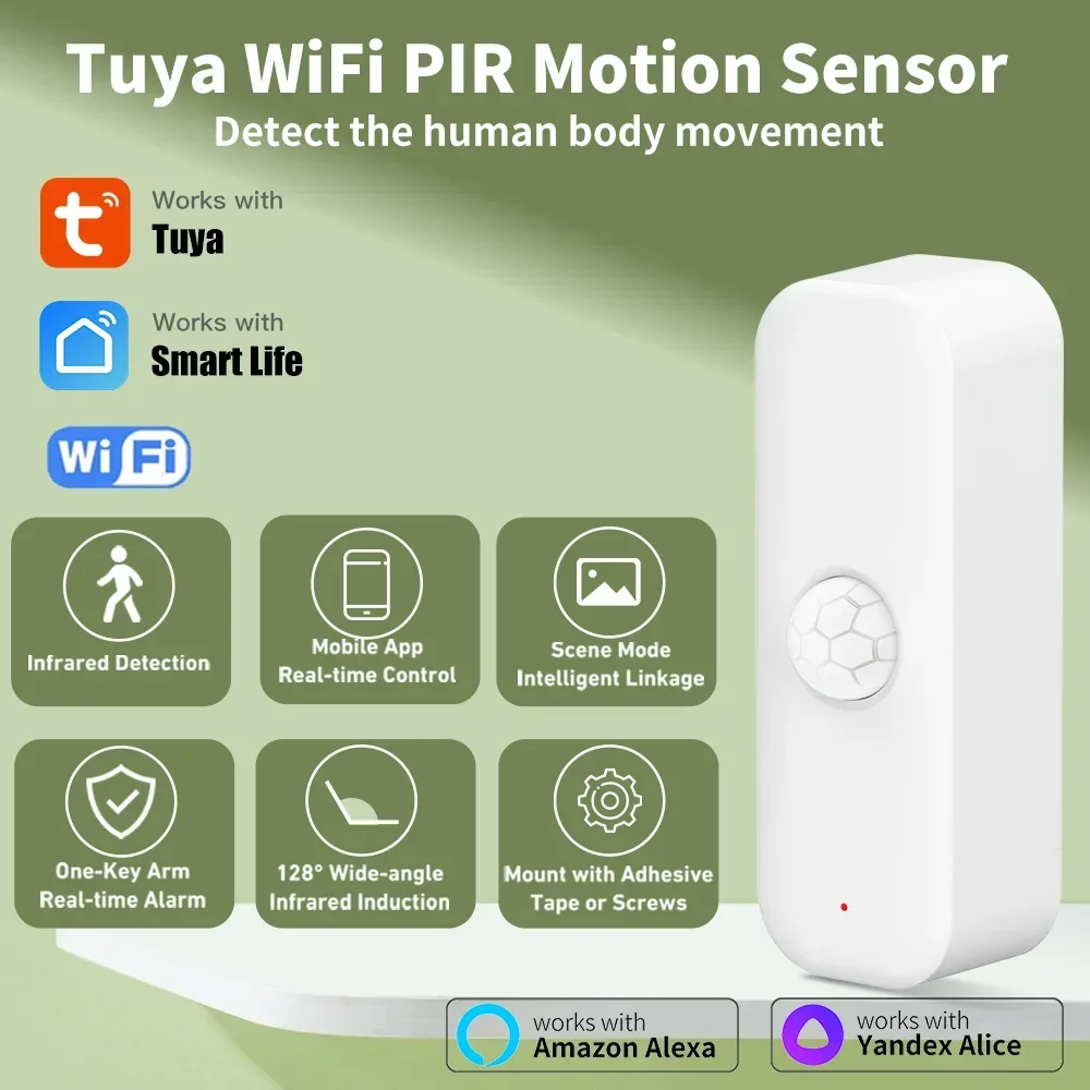 Tuya WiFI Motion Sensor PIR Sm - Home Assistant Tuya recension och pris